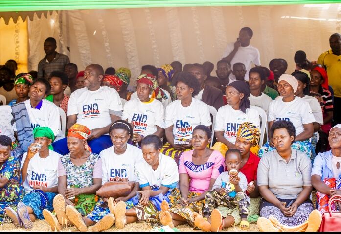 Community members attending an End Human Trafficking awareness session